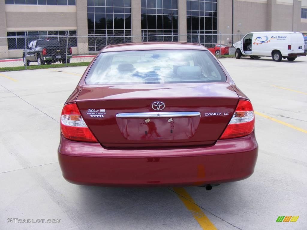 2003 Camry LE - Salsa Red Pearl / Stone photo #4