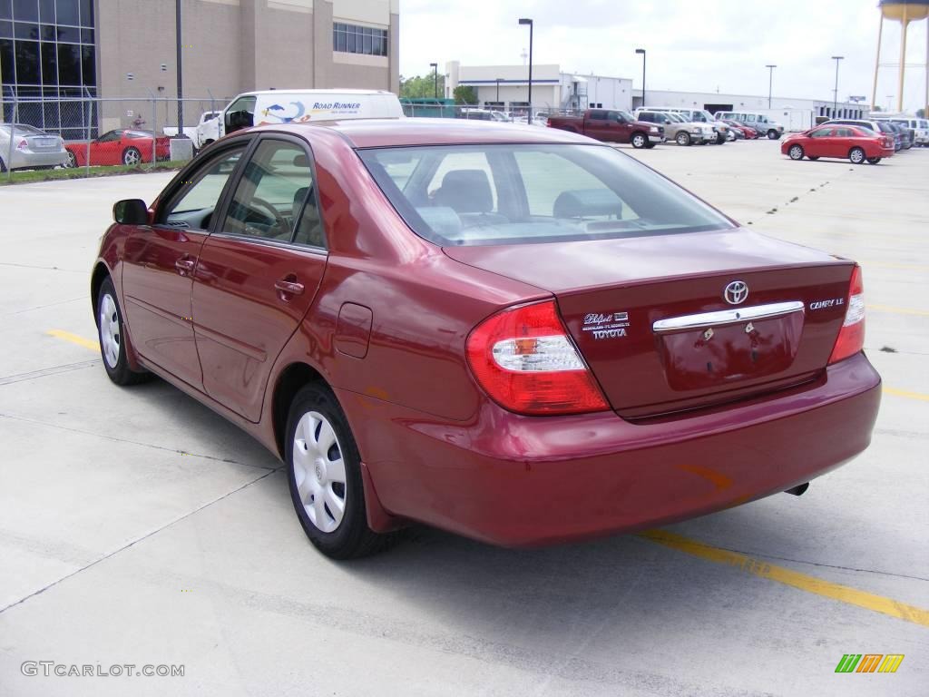 2003 Camry LE - Salsa Red Pearl / Stone photo #5
