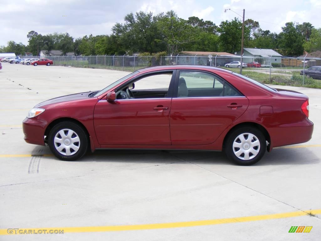 2003 Camry LE - Salsa Red Pearl / Stone photo #6