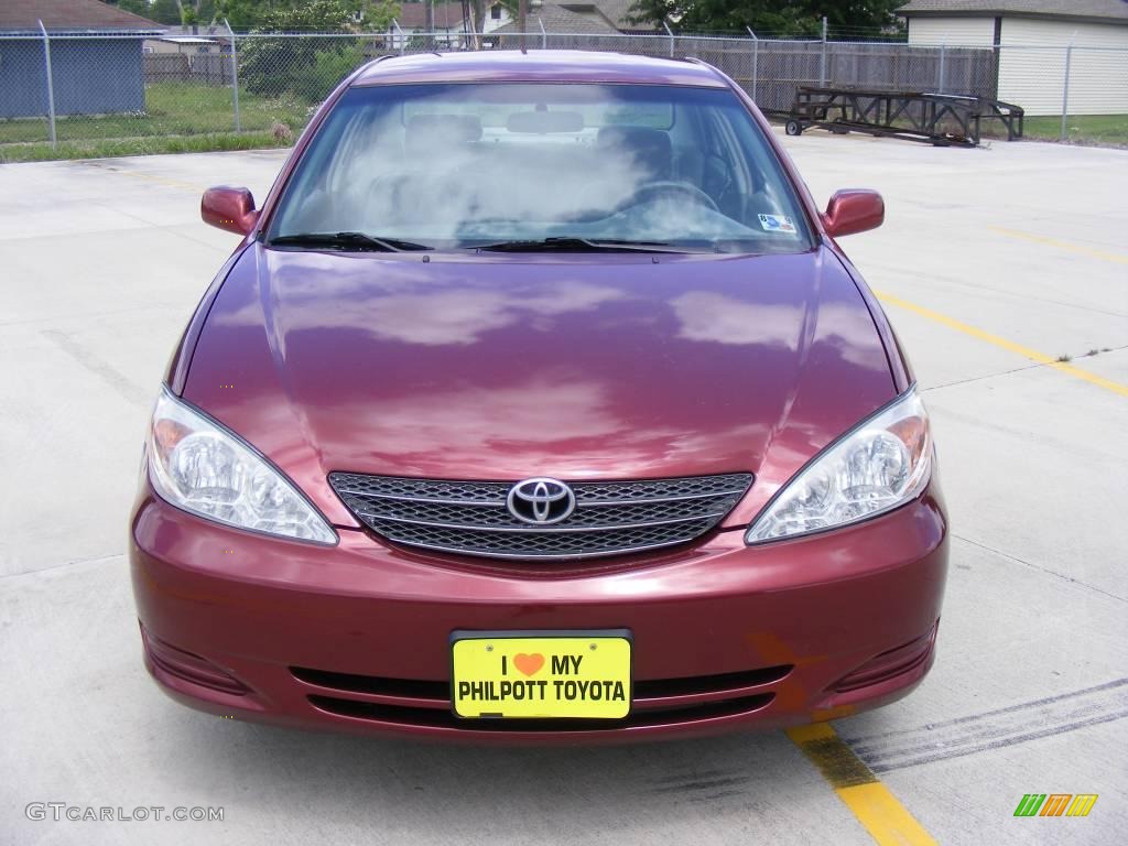 2003 Camry LE - Salsa Red Pearl / Stone photo #8