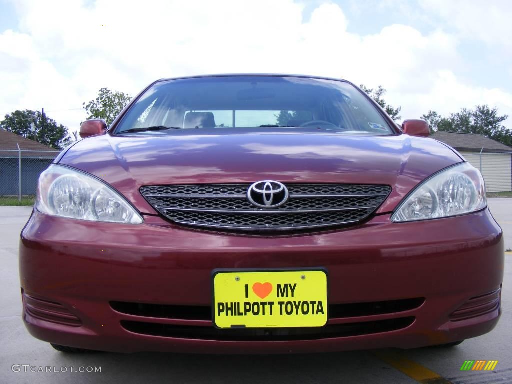 2003 Camry LE - Salsa Red Pearl / Stone photo #14