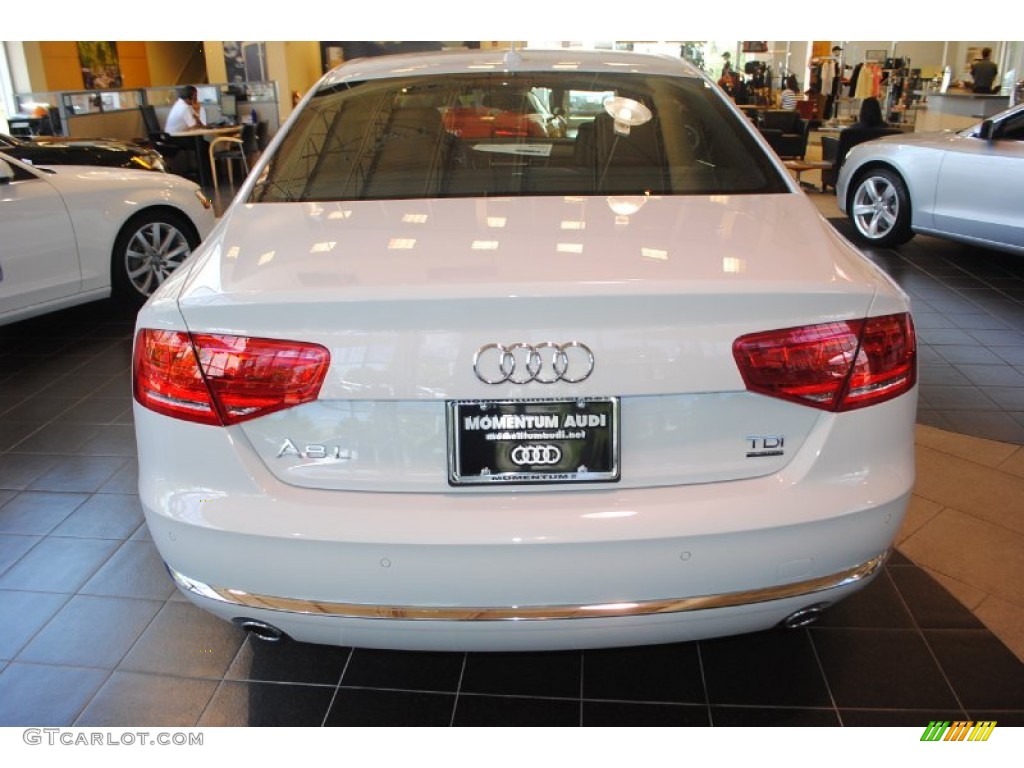 2014 A8 L TDI quattro - Glacier White Metallic / Nougat Brown photo #7
