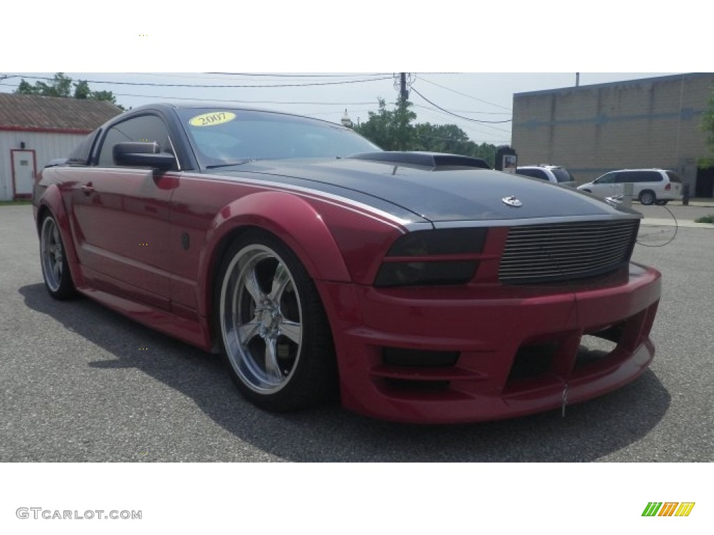 2007 Mustang GT Premium Coupe - Redfire Metallic / Black/Red photo #1