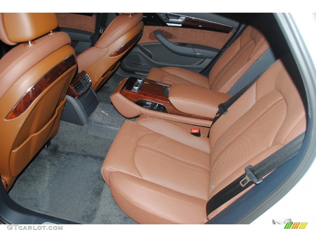 2014 Audi A8 L TDI quattro Rear Seat Photo #82683208