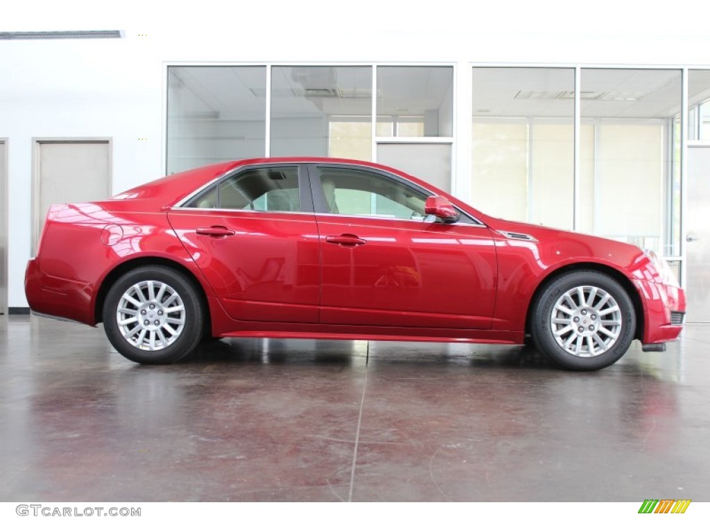 Crystal Red Tintcoat 2010 Cadillac CTS 3.0 Sedan Exterior Photo #82684093