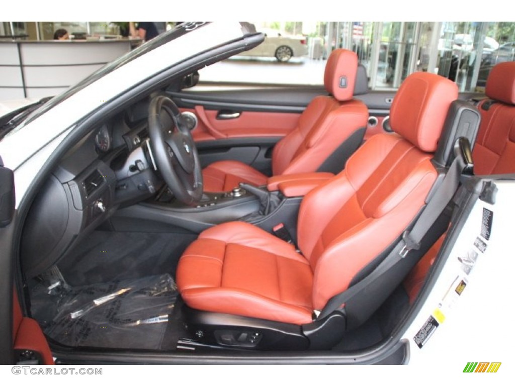 Fox Red Novillo Leather Interior 2011 BMW M3 Convertible Photo #82684171