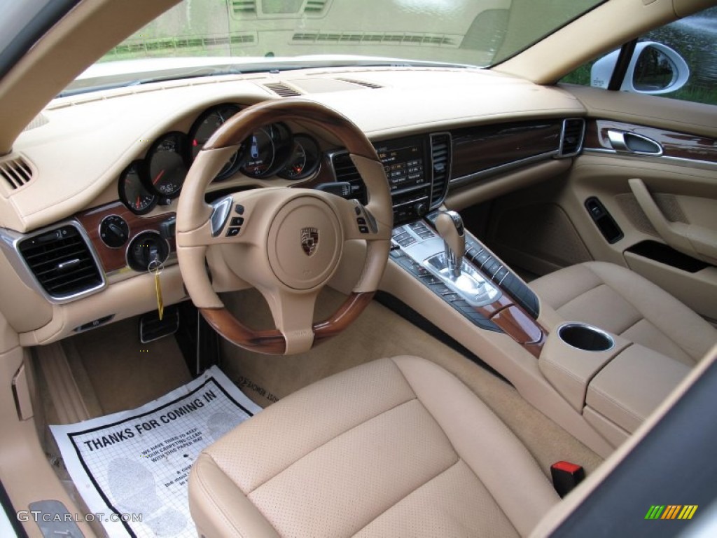 Luxor Beige Interior 2011 Porsche Panamera 4 Photo #82684822