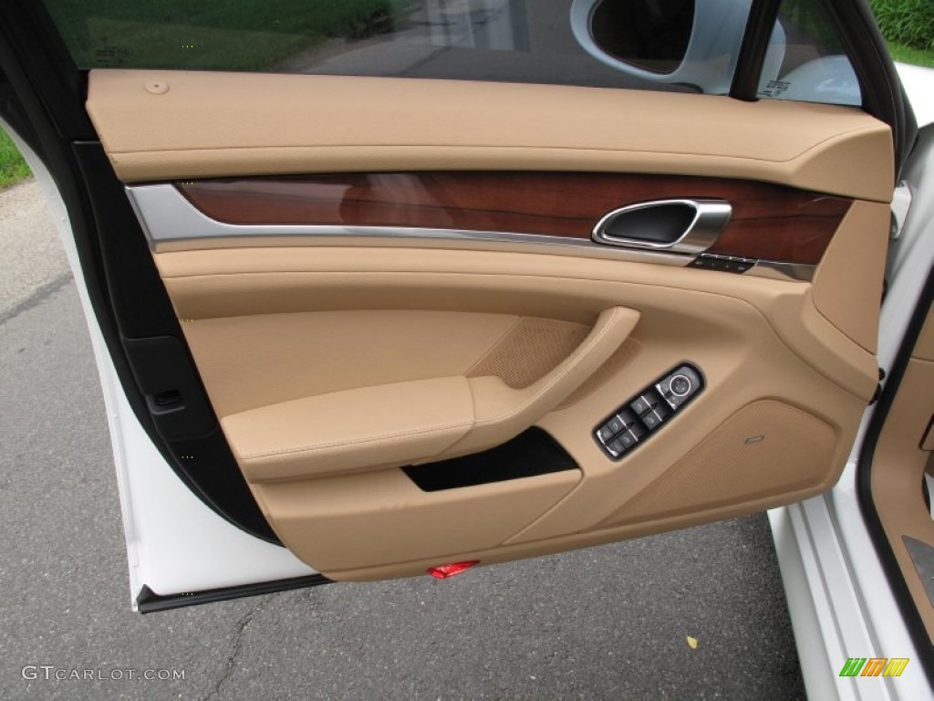 2011 Porsche Panamera 4 Luxor Beige Door Panel Photo #82684846