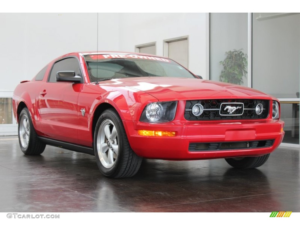 Torch Red 2009 Ford Mustang V6 Premium Coupe Exterior Photo #82685930