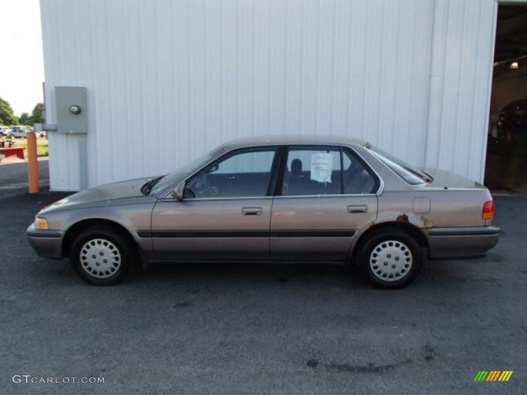1993 Accord LX Sedan - Rosewood Brown Metallic / Burgundy photo #1