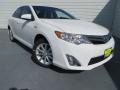 2013 Super White Toyota Camry Hybrid XLE  photo #1