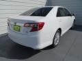 2013 Super White Toyota Camry Hybrid XLE  photo #4