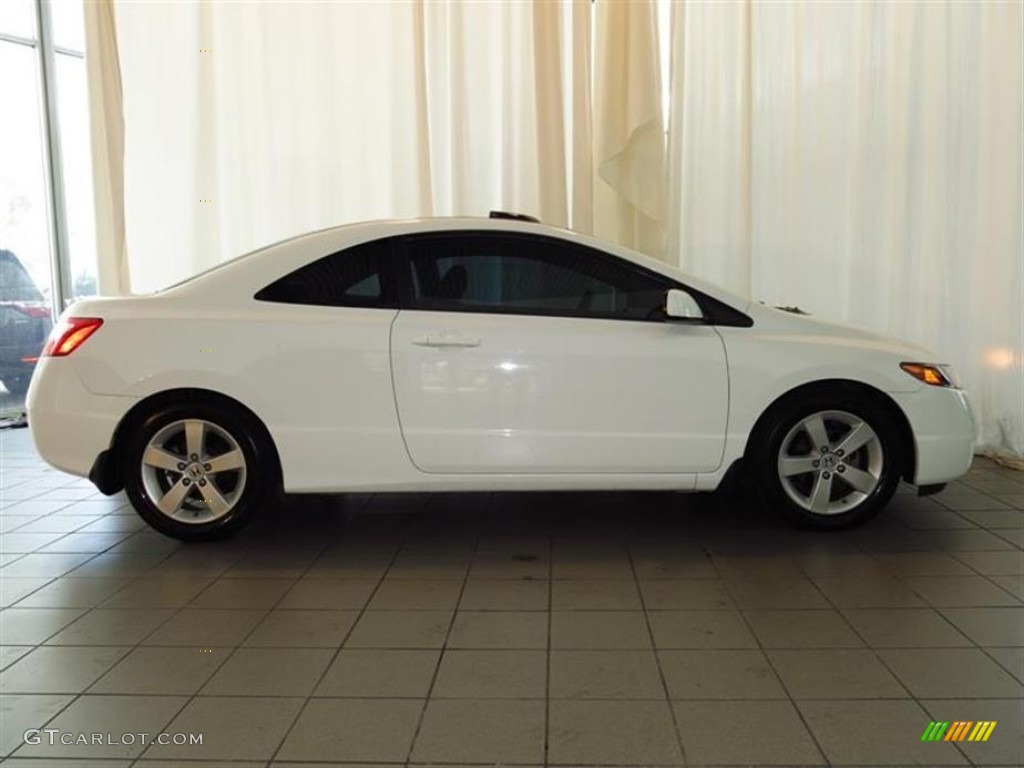 2007 Civic EX Coupe - Taffeta White / Ivory photo #2