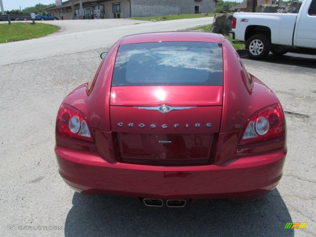 2006 Crossfire Limited Coupe - Blaze Red Crystal Pearl / Dark Slate Gray/Medium Slate Gray photo #6