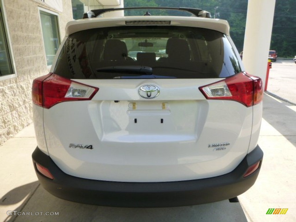 2013 RAV4 Limited AWD - Blizzard White Pearl / Ash photo #3