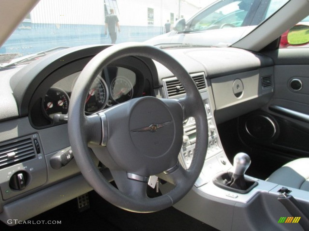 2006 Chrysler Crossfire Limited Coupe Dark Slate Gray/Medium Slate Gray Steering Wheel Photo #82689673