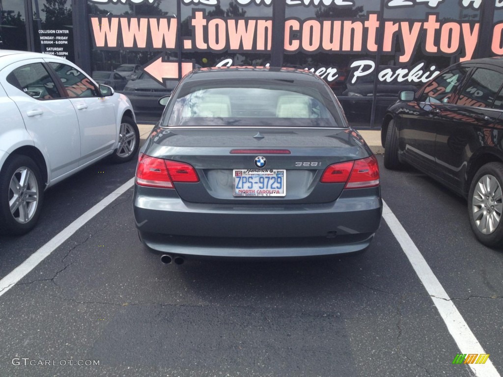 2009 3 Series 328i Convertible - Space Grey Metallic / Cream Beige Dakota Leather photo #3