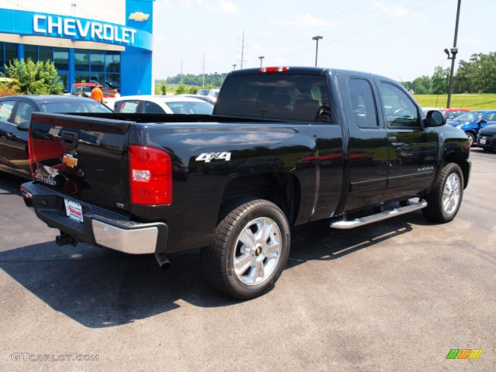 2012 Silverado 1500 LTZ Extended Cab 4x4 - Black / Ebony photo #3