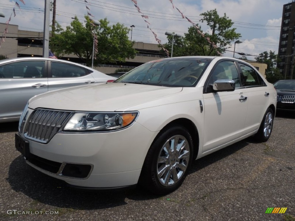 2010 MKZ AWD - White Platinum Tri-Coat / Light Camel photo #1