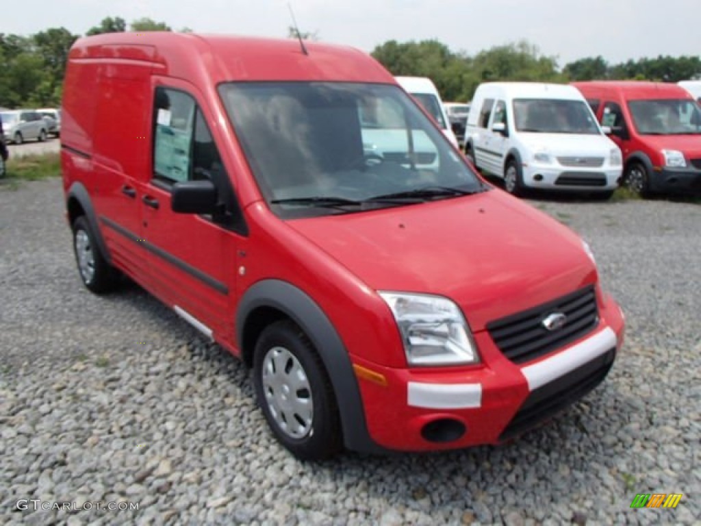 Race Red 2013 Ford Transit Connect XLT Van Exterior Photo #82694485