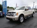 2009 White Sand Tri Coat Metallic Ford F150 Lariat SuperCrew 4x4  photo #4