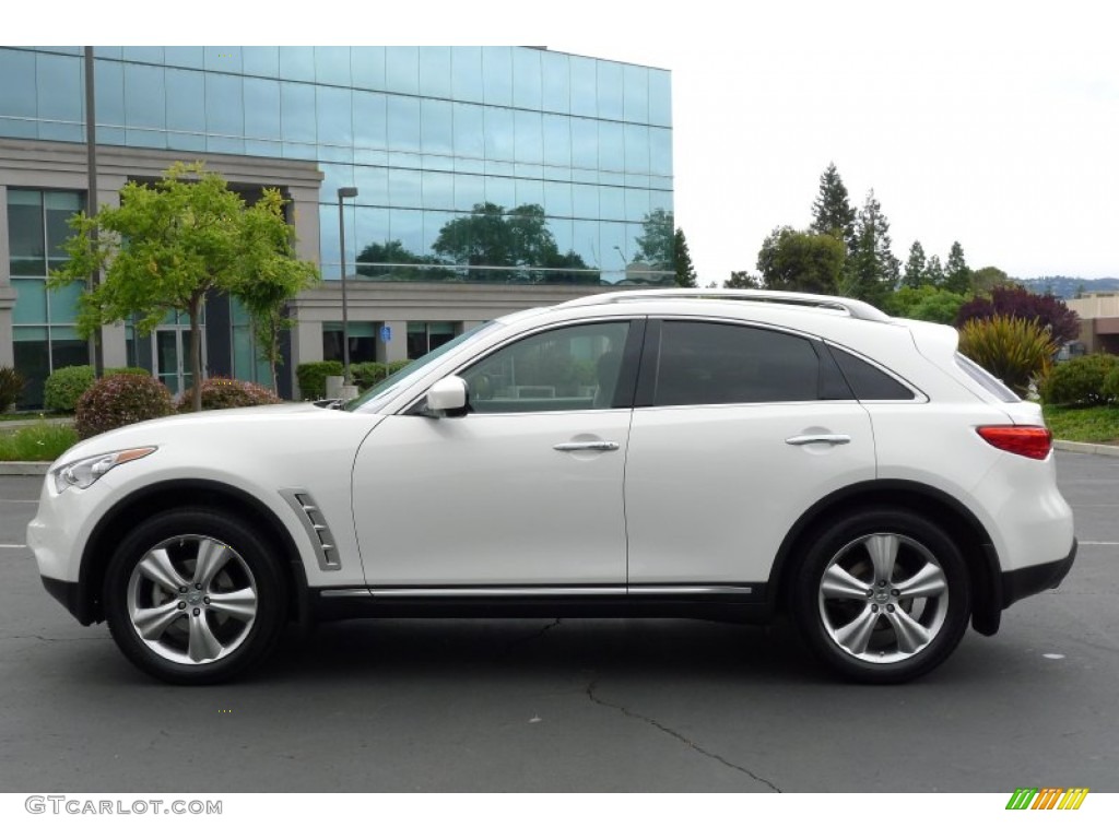 Moonlight White 2009 Infiniti FX 35 AWD Exterior Photo #82696667