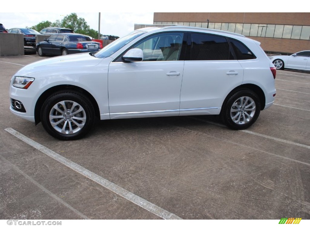 2013 Q5 2.0 TFSI quattro - Glacier White Metallic / Pistachio Beige photo #5