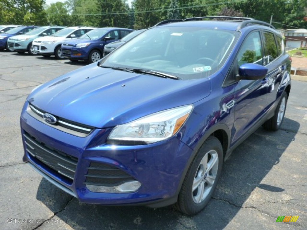 2014 Escape SE 2.0L EcoBoost 4WD - Deep Impact Blue / Charcoal Black photo #5