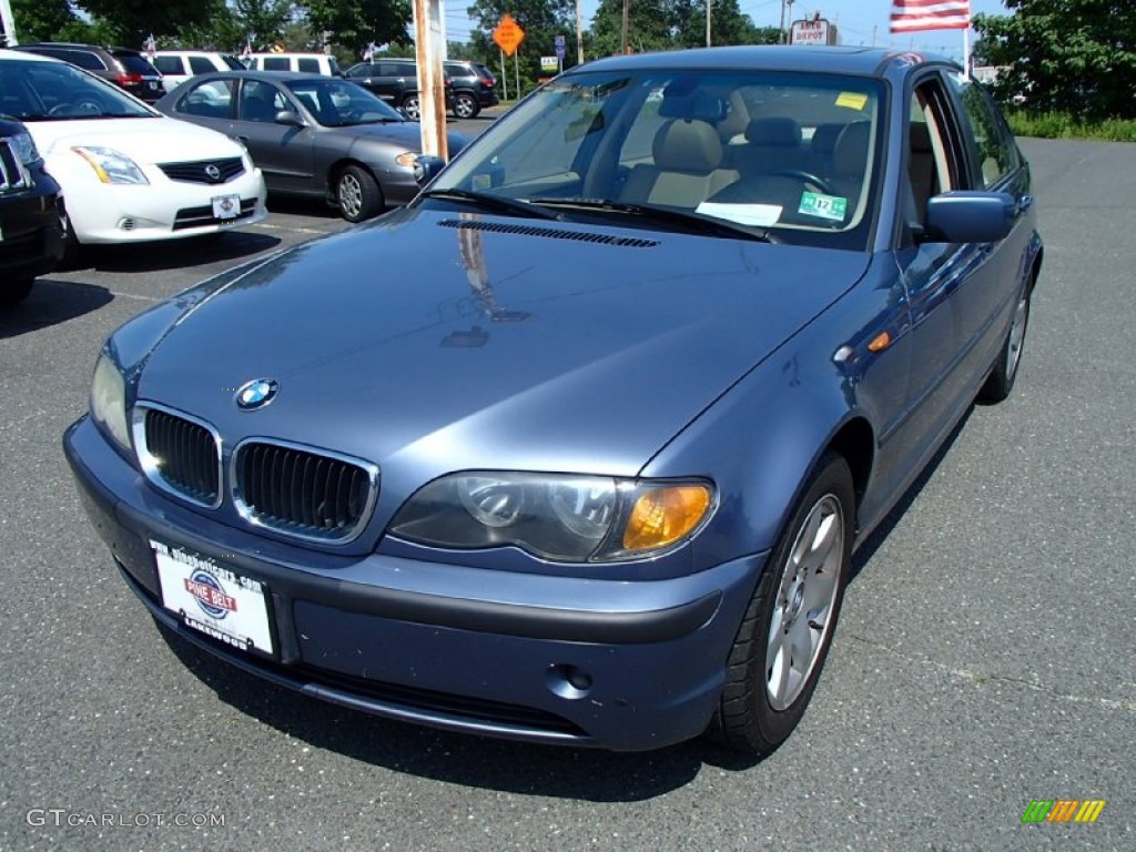 2005 3 Series 325i Sedan - Steel Blue Metallic / Sand photo #1
