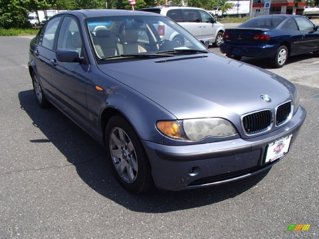 2005 3 Series 325i Sedan - Steel Blue Metallic / Sand photo #3