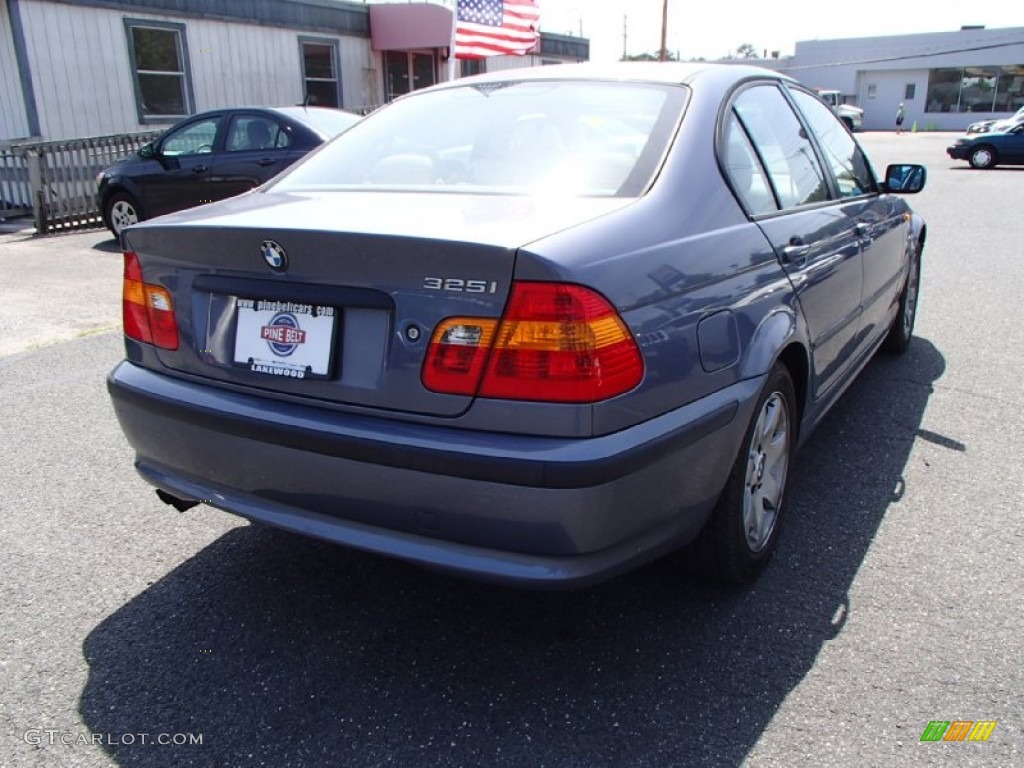 2005 3 Series 325i Sedan - Steel Blue Metallic / Sand photo #5