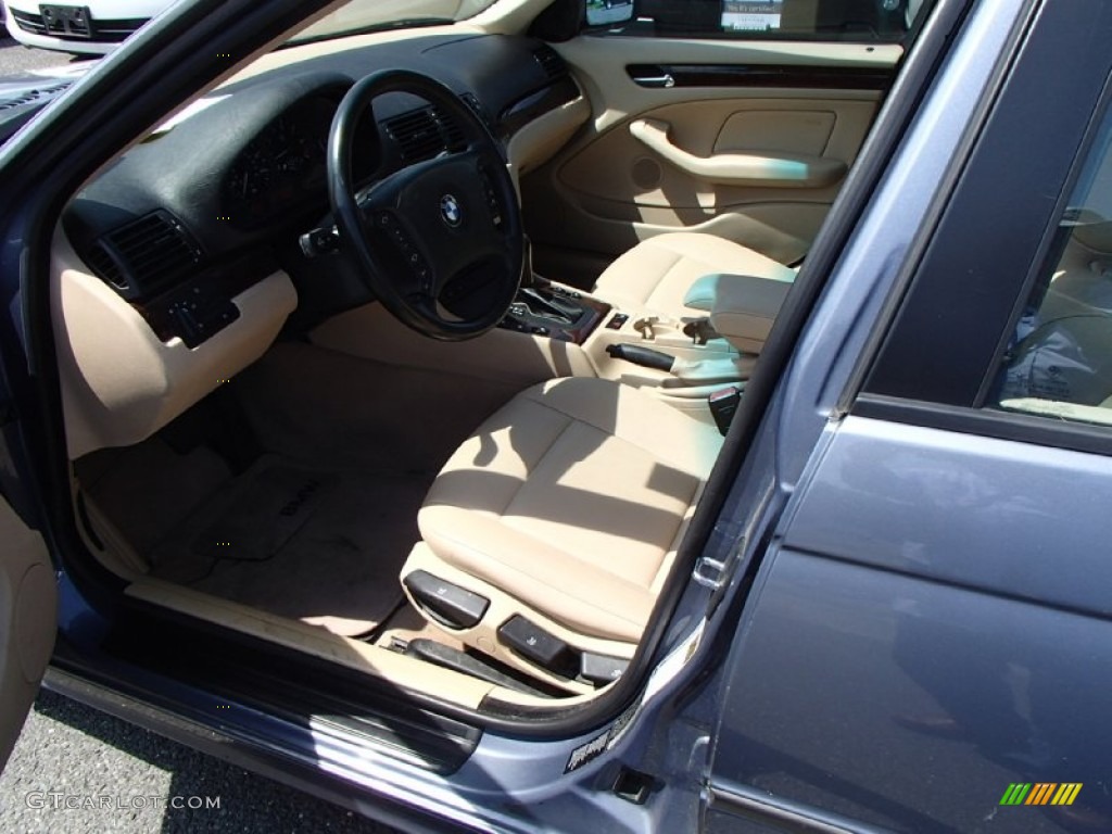 2005 3 Series 325i Sedan - Steel Blue Metallic / Sand photo #11