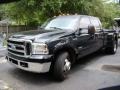 Black 2006 Ford F350 Super Duty XLT Crew Cab Dually