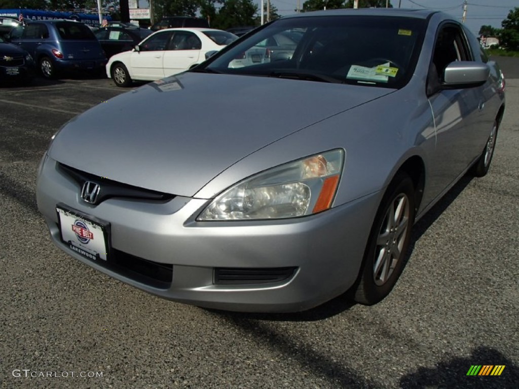 2003 Accord EX V6 Coupe - Satin Silver Metallic / Black photo #1