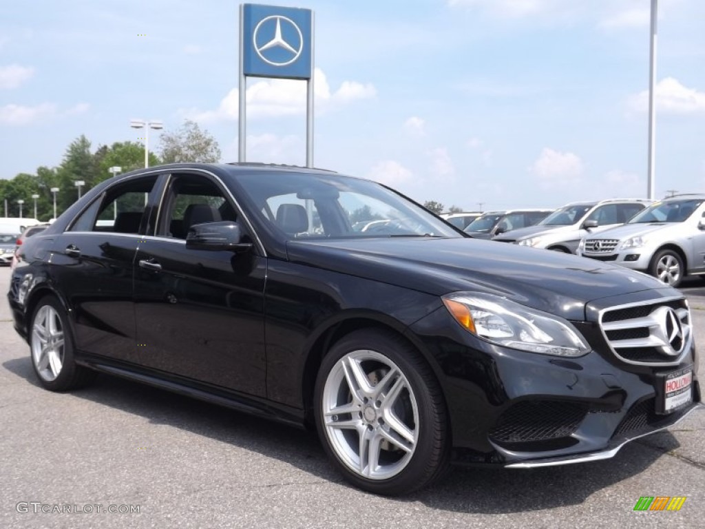 2014 E 350 4Matic Sport Sedan - Black / Black photo #3
