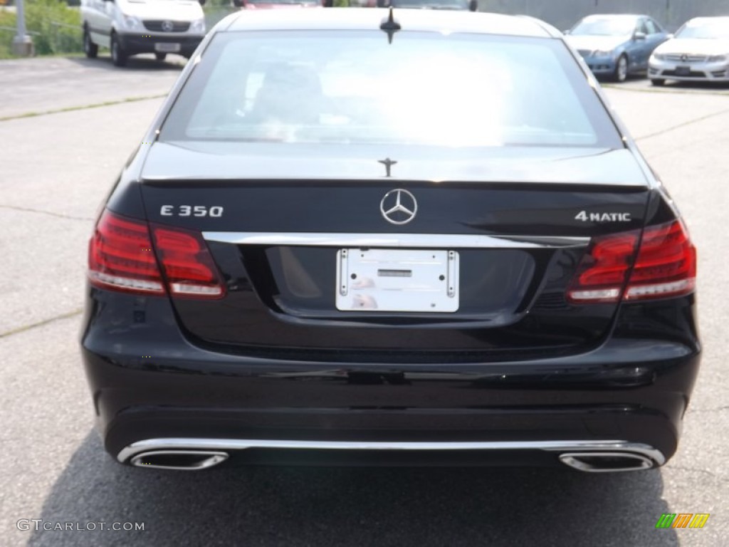 2014 E 350 4Matic Sport Sedan - Black / Black photo #4