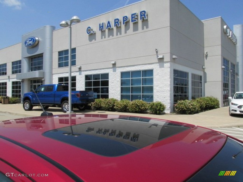 2010 Fusion SEL V6 - Sangria Red Metallic / Camel photo #3