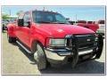 2002 Red Ford F350 Super Duty XLT Crew Cab Dually  photo #13