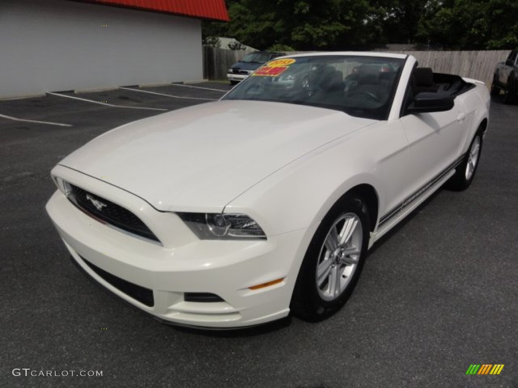 2013 Mustang V6 Convertible - Performance White / Charcoal Black photo #1