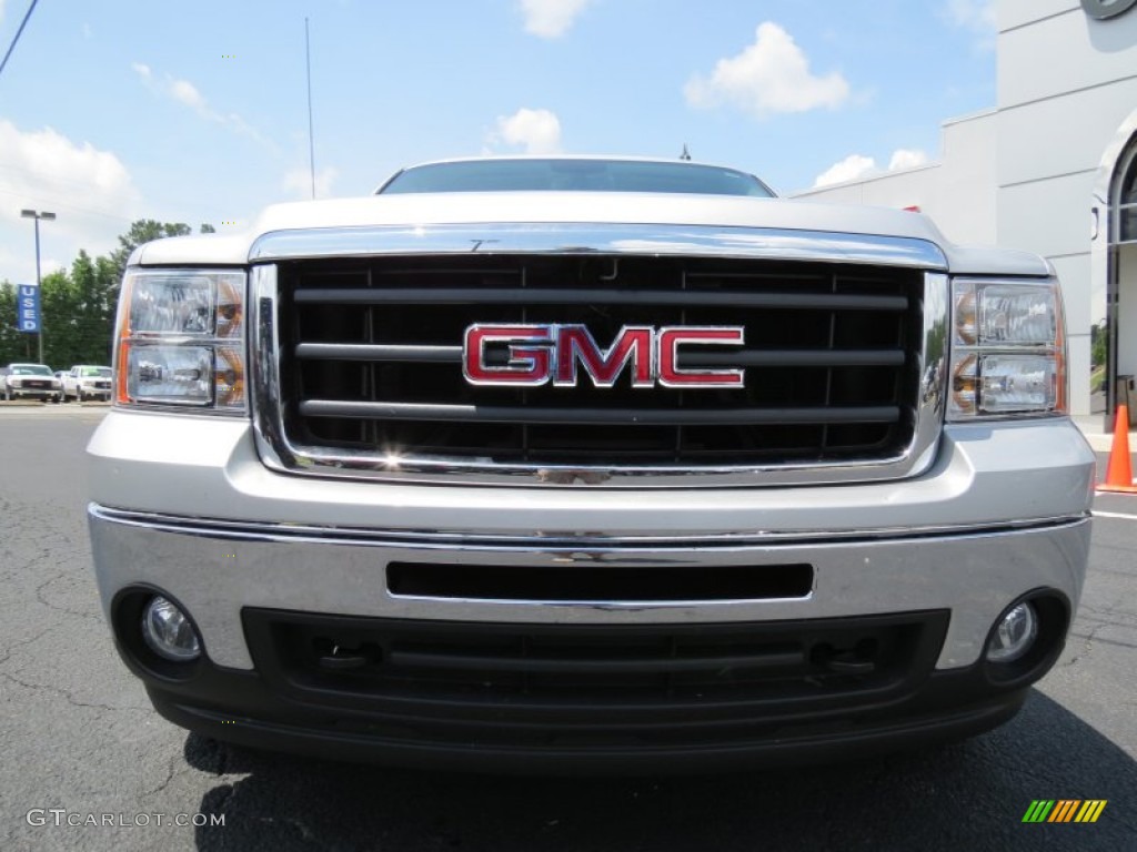 2011 Sierra 1500 SLT Crew Cab 4x4 - Pure Silver Metallic / Dark Titanium/Light Titanium photo #2