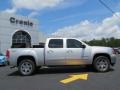 2011 Pure Silver Metallic GMC Sierra 1500 SLT Crew Cab 4x4  photo #8