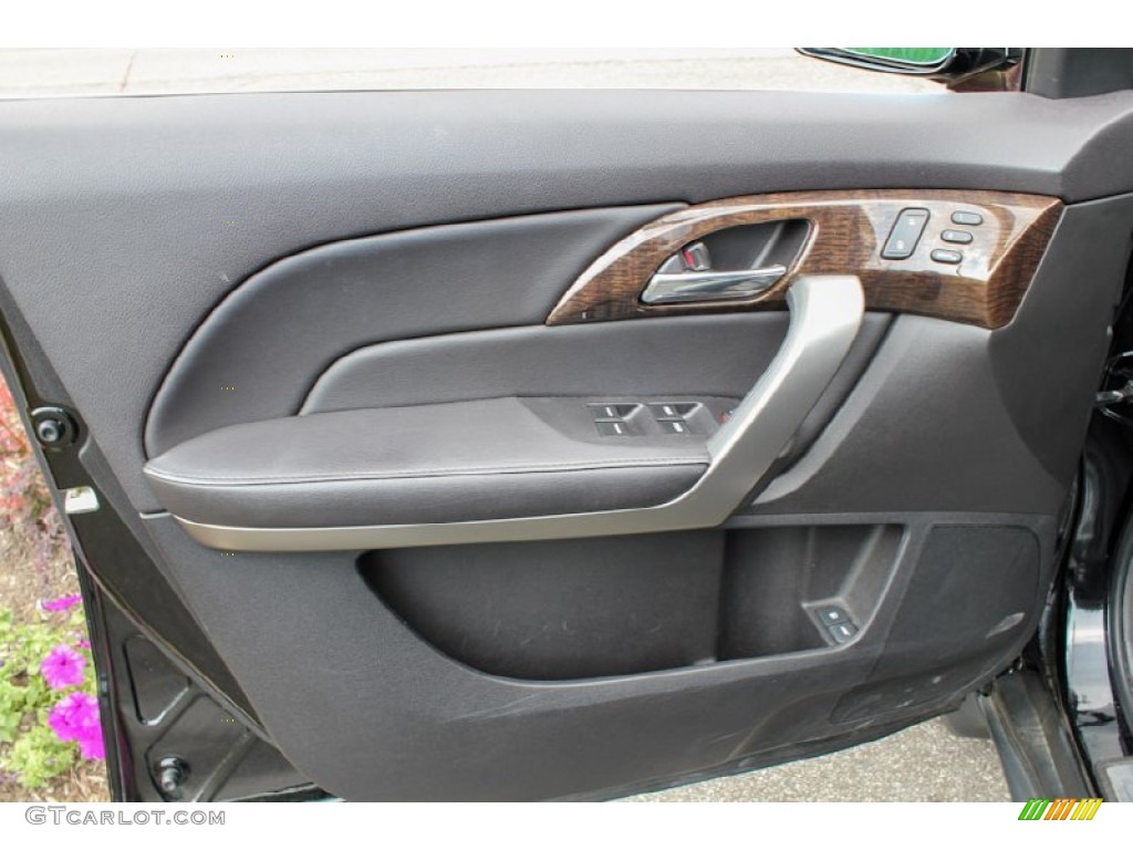 2010 Acura MDX Technology Ebony Door Panel Photo #82703587
