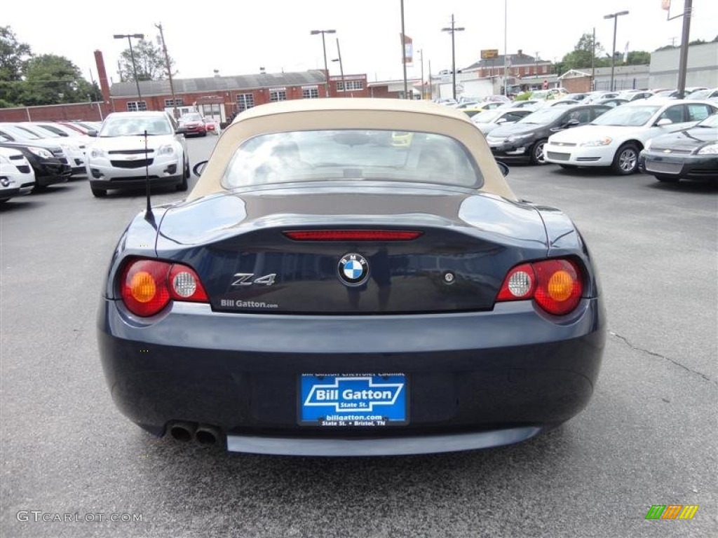 2004 Z4 3.0i Roadster - Toledo Blue Metallic / Beige photo #6
