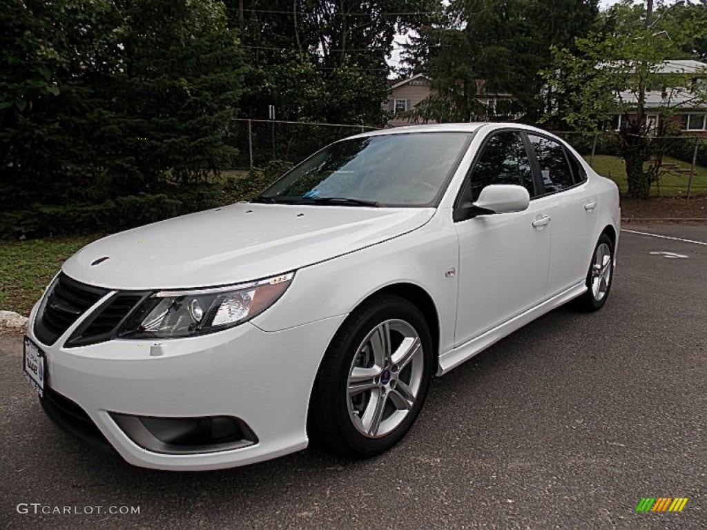 2011 9-3 Aero Sport Sedan XWD - Arctic White / Black photo #1