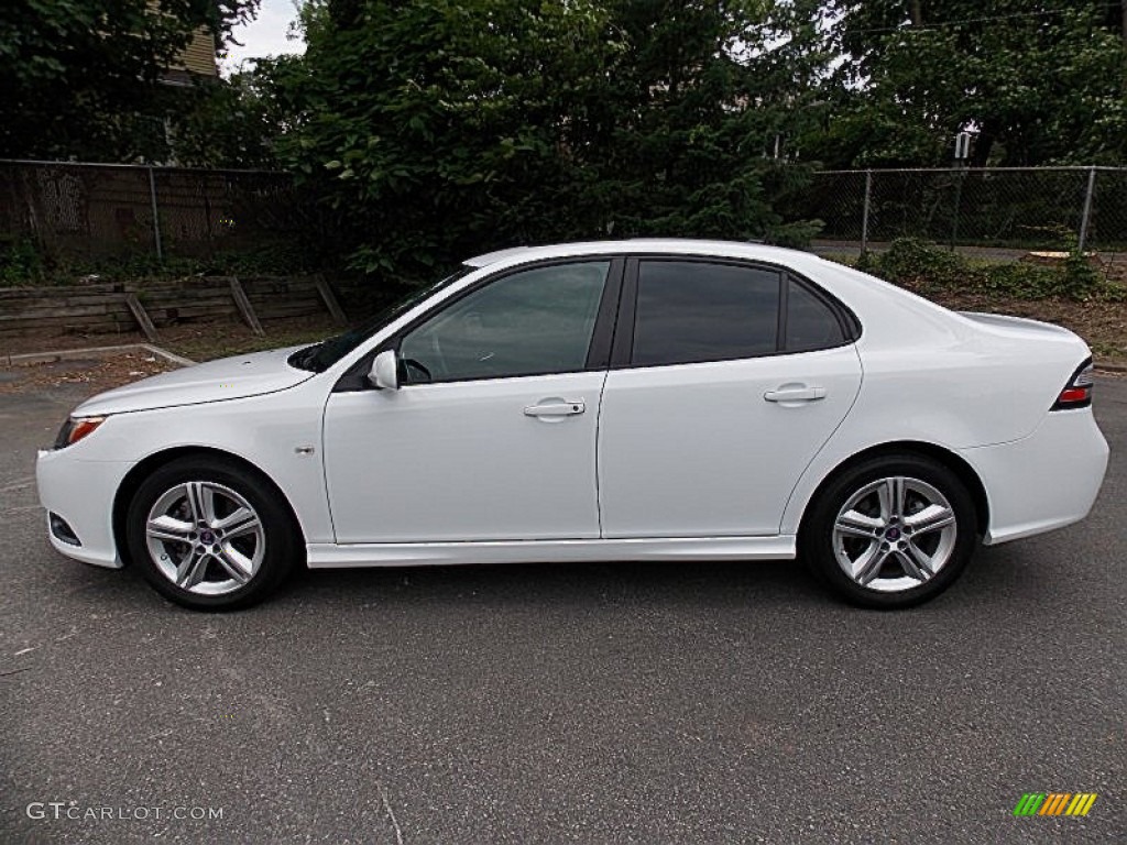 Arctic White 2011 Saab 9-3 Aero Sport Sedan XWD Exterior Photo #82704397