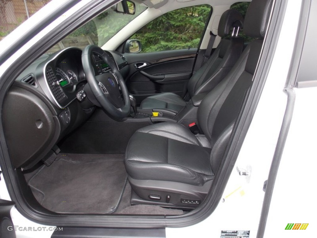 Black Interior 2011 Saab 9-3 Aero Sport Sedan XWD Photo #82704700