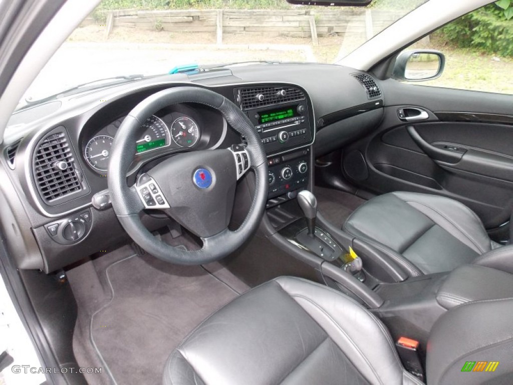 Black Interior 2011 Saab 9-3 Aero Sport Sedan XWD Photo #82704721