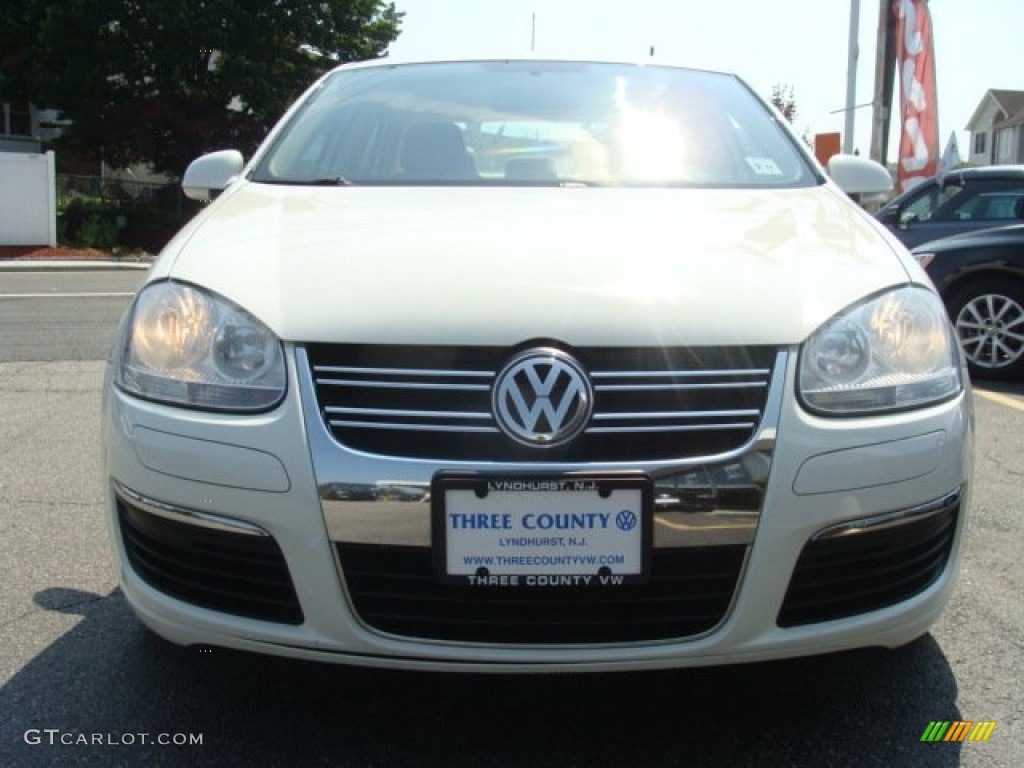2007 Jetta Wolfsburg Edition Sedan - Campanella White / Pure Beige photo #2
