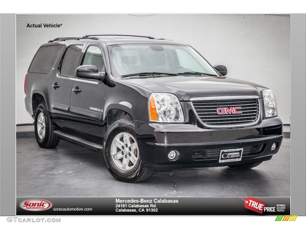 2008 Yukon XL SLT - Onyx Black / Ebony photo #1