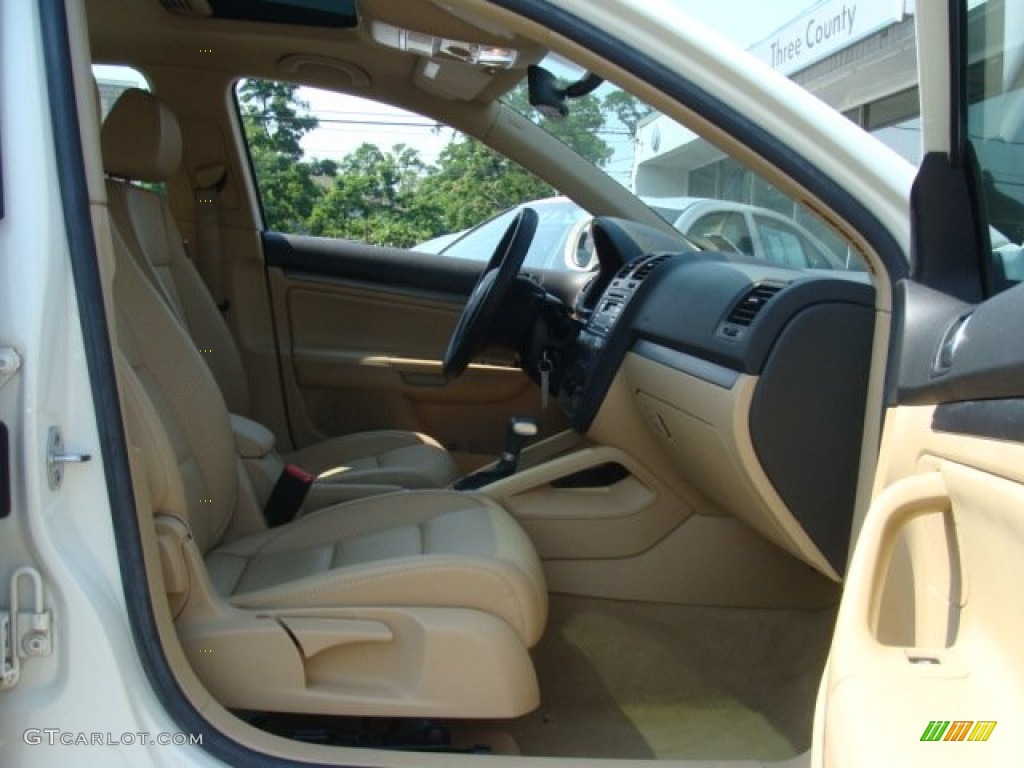 2007 Jetta Wolfsburg Edition Sedan - Campanella White / Pure Beige photo #7